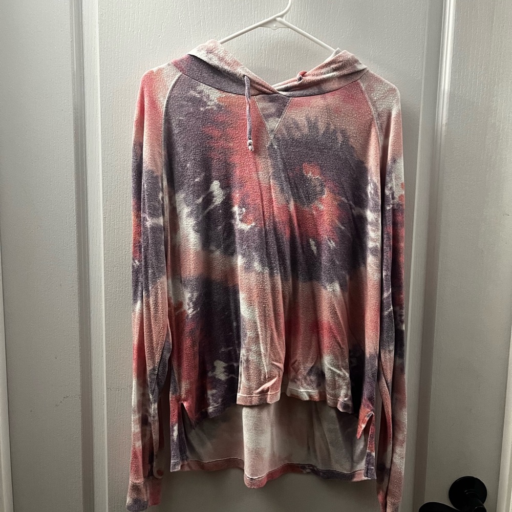 PINK Victoria's Secret Pink and Orange Relaxed Hoodie